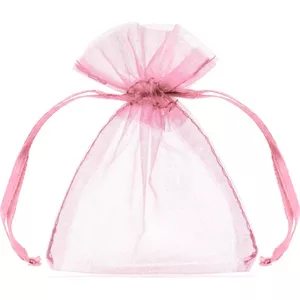 100 stuks roze organzazakjes, 7x9 cm. Kleine cadeau-organzazakjes met