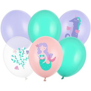 Zeemeermin Ballonnen 30cm 6st