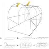 Gardenline - kweekkas - frame - kader - 3 segmenten - 2x3x2 m