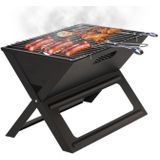 Garden Line - BBQ - grill - opklapbaar - 45x30x30 cm - zwart