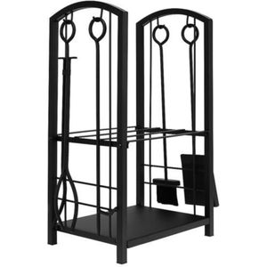 Haardset 4-Delig - Openhaardset - Open Haard Gereedschap Accessoire Set - Schop, Bezem, Houweel en Tang
