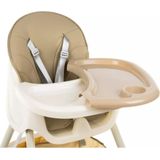 Kinderstoel 3 in 1 - 5 punts veiligheidsgordel - Beige