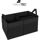 Malatec - Kofferbak Organizer Auto - 3 Sorteervakken - Kofferbak-Tas - Opvouwbare Opbergtas - Zwart