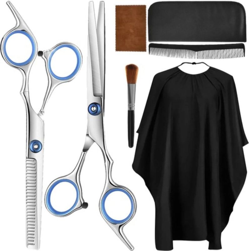 Haarstyling Set - 7-delige - Zwart - Hoogwaardig Staal