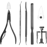 Set voor ingegroeide nagel - kalk nagels - ingegroeide nagels behandelen - nagelknipper - nagelclipper -nageltang - 6 delig