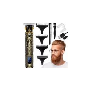 Soulima barber old school design haar en baard trimmer - Barber - Kapsalon - Vintage design - Goudkleurig