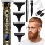 Soulima barber old school design haar en baard trimmer - Barber - Kapsalon - Vintage design - Goudkleurig