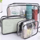 Beautylushh Doorzichtige Toilettas Set voor Toiletartikelen – Transparante Travel Organizer Bag 3-Pack