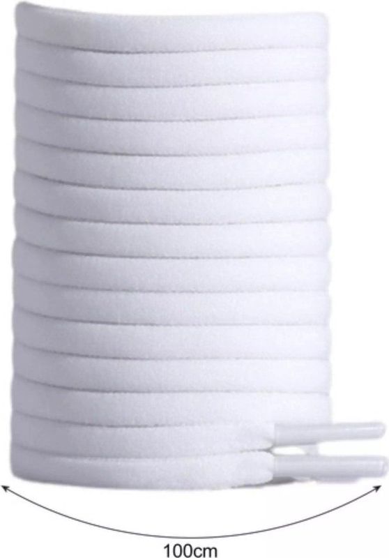 Malatec - Schoenveters - Wit - Elastisch - 2 Stuks