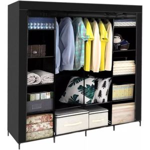 Ruhhy XXL Opvouwbare Kledingkast: Stijlvolle Oplossing voor Kledingopslag - 170x170cm