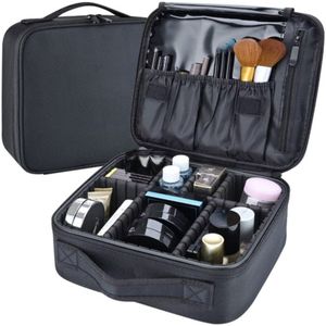 Soulima Cosmetic Bag - Stijlvolle en Praktische Organizer voor Cosmetica - Zwart