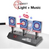 Kruzzel Schietschijf Target - Geschikt voor o.a. Nerf Gun Pistolen - Gel blisters - Schietspel - Schietdoel - LCD Scorebord - Schietspeelgoed