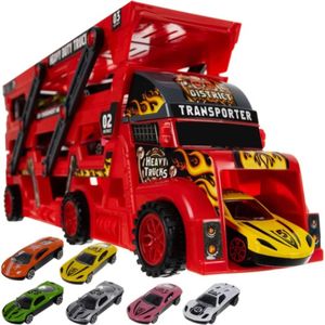 Kruzzel TIR Vrachtwagen Speelset met 6 Auto's - Spannende Lanceeractie voor Kinderen