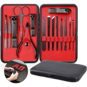 Manicure- en Pedicure Set - 15-Delige RVS Nagelverzorging Kit - Met Etui