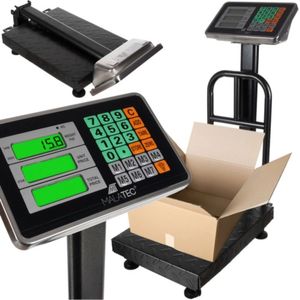 Malatec Elektronische Weegschaal tot 150 kg - Versterkt en Nauwkeurig