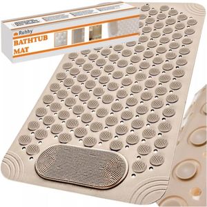 Maximex Wellness deurmat beige - douchemat huidvriendelijk & antislip, kunststof, 40 x 60 cm, beige