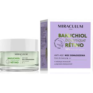 Miraculum - Bakuchiol Nachtcrème - Hydraterend - 50 ml - Gezichtscrèmes