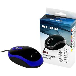 Optische, bedrade muis WIRED MP-20 BLOW USB 100DPI blauw