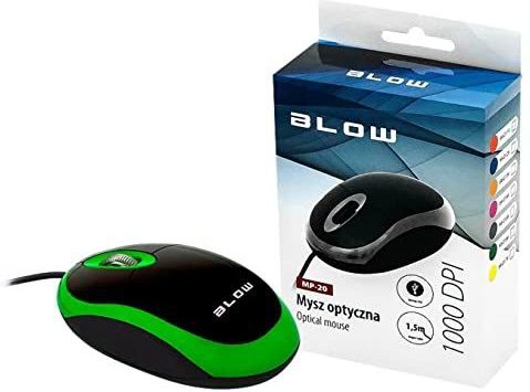 Blow - MP-20 - Muis - Zwart - Bedraad - USB Type-A - 1000 DPI