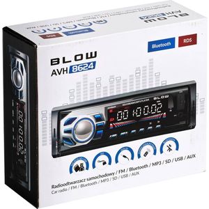 BLOW - AVH-8624 Autoradio - Zwart - Bluetooth - Inclusief Afstandsbediening