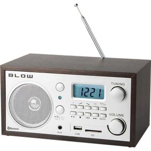 BLOW - RA3 - Radio - Bruin - Analoge Draagbare Radio met Bluetooth