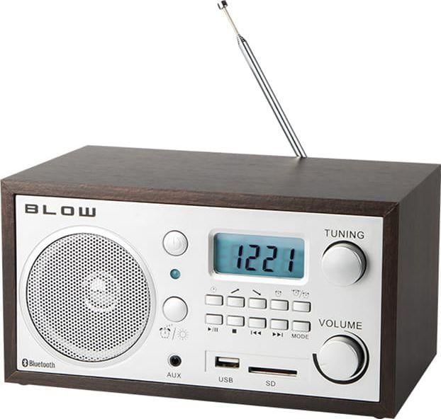 BLOW - RA3 - Radio - Bruin - Analoge Draagbare Radio met Bluetooth