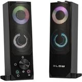Blow - 2 in 1 Bluetooth-luidspreker - Set van 2 pc-speakers - RGB LED-verlichting