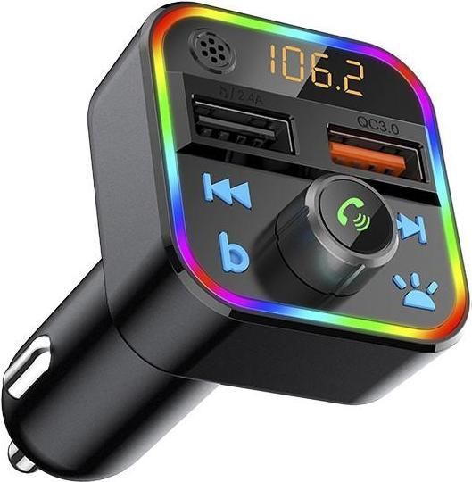 Blow, Autostereo accessoires, 74-164 # Zender fm klap bluetooth5 + qc3.0 rgb