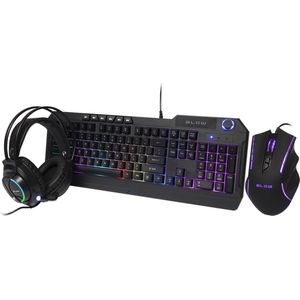 BLOW CYBERGOD Gaming Set - RGB Toetsenbord + RGB Gaming Muis + RGB Headset - USB - 3-in-1 Game Bundle