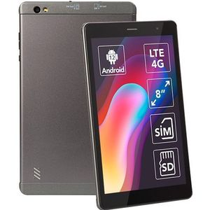 Blow Tablet PlatinaTAB8 V3 (4G, 8"", 64 GB, Gitzwart), Tablet, Zwart