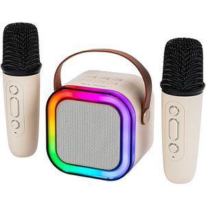 Blow - Karaoke RGB - Bluetooth Speaker - Wit - Oplaadbare Batterij - 2u