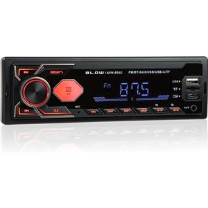 BLOW - AVH 8960 - Bluetooth Autoradio - RDS - USB-C - AUX - RCA - SD - MP3 - 1-DIN