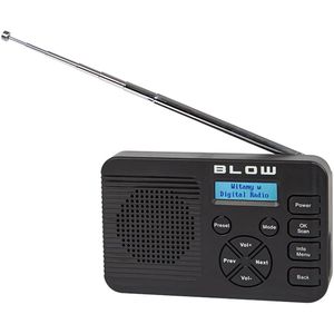 BLOW RK4 - Draagbare Radio - DAB+/FM - Bluetooth - Ingebouwde Accu - LCD Scherm