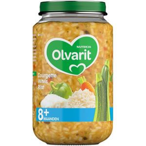 Olvarit Courgette witvis rijst 8 maanden