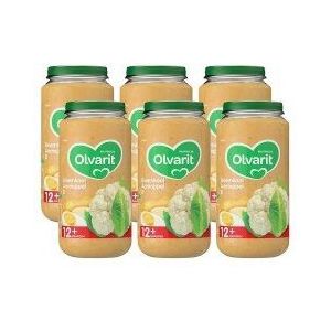 Olvarit Bloemkool Aardappel Ei - babyhapje voor baby's vanaf 12+ maanden - 6x250 gram babyvoeding in een maaltijdpotje