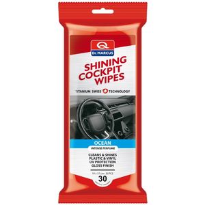 Dr. Marcus Titanium Line Shining Cockpit Wipes - 30 stuks dashboard reinigingsdoekjes - Ocean