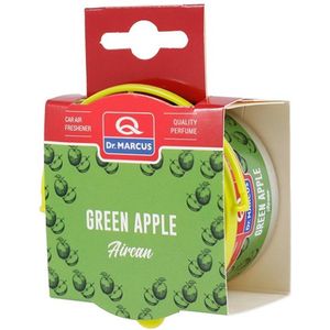 Dr. Marcus Aircan Green Apple luchtverfrisser met neutrafresh technologie - Autogeurtje voor in de auto, thuis of kantoor - Tot 60 dagen geurverspreiding 40 gram