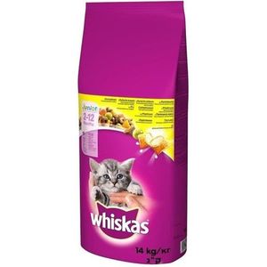 2x14kg Junior Kip Whiskas Kattenvoer