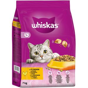 Whiskas Kattenbrokken - Adult 1+ - Kip - zak 7kg