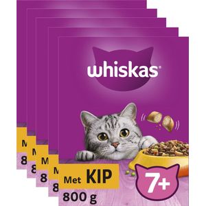 Whiskas Kattenbrokken - Senior 7+ - Kip - doos 5x800g