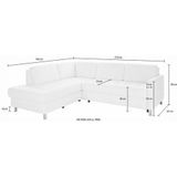 sit&more Ecksofa "Pablo L-Form", wahlweise mit Bettfunktion und Bettkasten