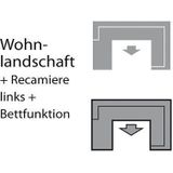 sit&more Wohnlandschaft "Mailand U-Form", wahlweise mit Bettfunktion, frei im Raum stellbar