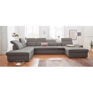 sit&more Wohnlandschaft »Stardust U-Form«, inklusive Kopfteilverstellung, Armlehnenfunktion und Tischelement