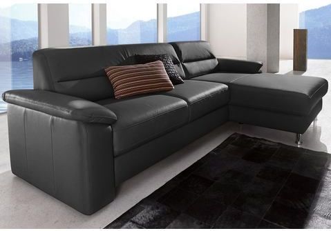sit&more Ecksofa "Ascara L-Form", inklusive Boxspring/Federkern-Polsterung, wahlweise mit Bettfunktion