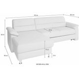 sit&more Hoekbank Ascara inclusief boxspring/binnenveringsinterieur, naar keuze met slaapfunctie