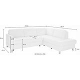 sit&more Ecksofa "Pablo L-Form", wahlweise mit Bettfunktion und Bettkasten