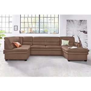sit&more Wohnlandschaft "Pisa U-Form", mit Federkern, wahlweise mit Bettfunktion