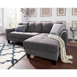 sit&more Ecksofa "Varese L-Form", mit Federkern, wahlweise mit Bettfunktion und Stauraum