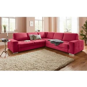 sit&more Ecksofa "Santorini L-Form", mit Federkern und Sitztiefenverstellung, wahlweise mit Bettfunktion