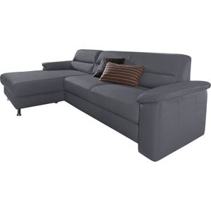sit&more Ecksofa »Ascara L-Form«, inklusive Boxspring/Federkern-Polsterung, wahlweise mit Bettfunktion
